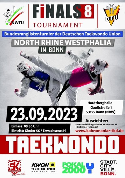 Plakat Taekwondo NRW Open 2023